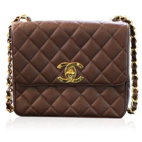 chanel bag brown leather|chanel black bags classic quilted.